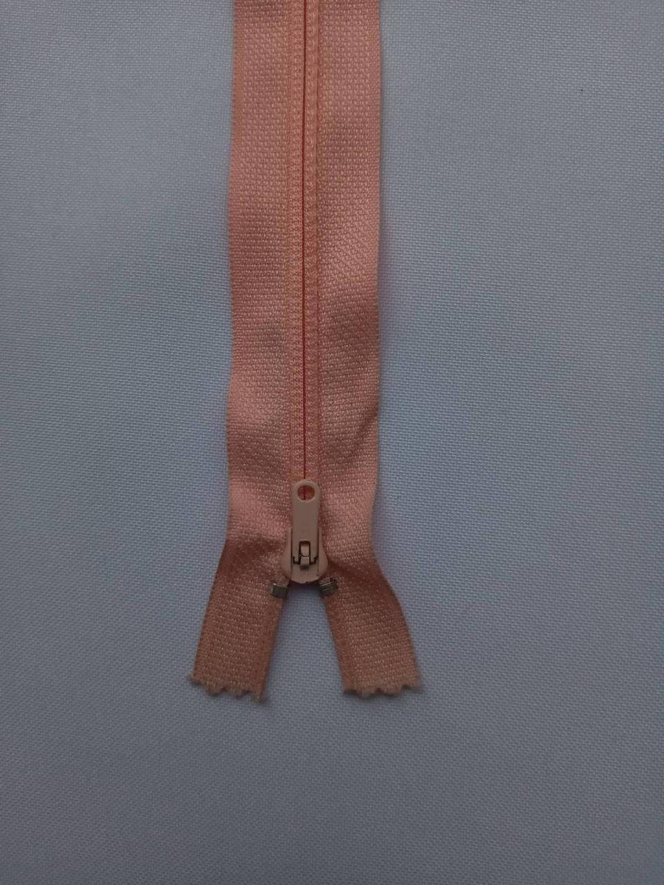 

Молния полупотайная 18см Персиково-розовый, Лимонный