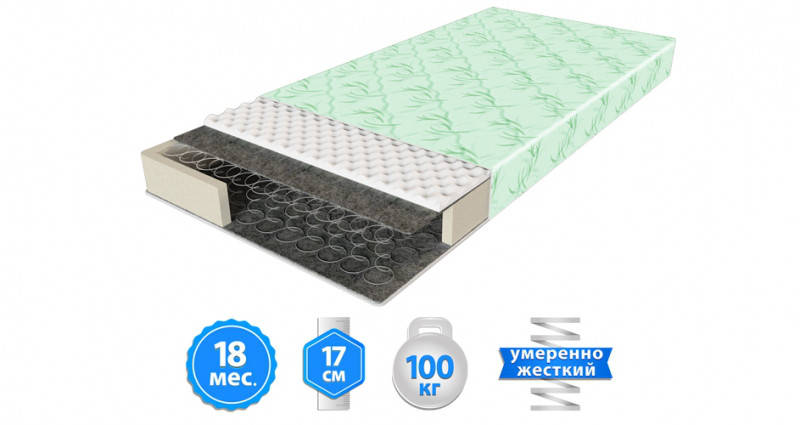 

Ортопедический матрас ComFort COMFORT-1 1600х2000