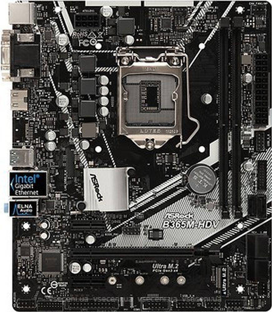 

Мат.плата 1151 (B365) AsRock B365M-HDV