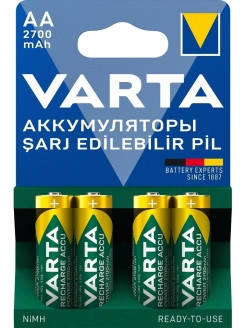 

Аккумулятор VARTA никель металл гидридный HR6 / AA 2700mAh 4шт Ni-MH