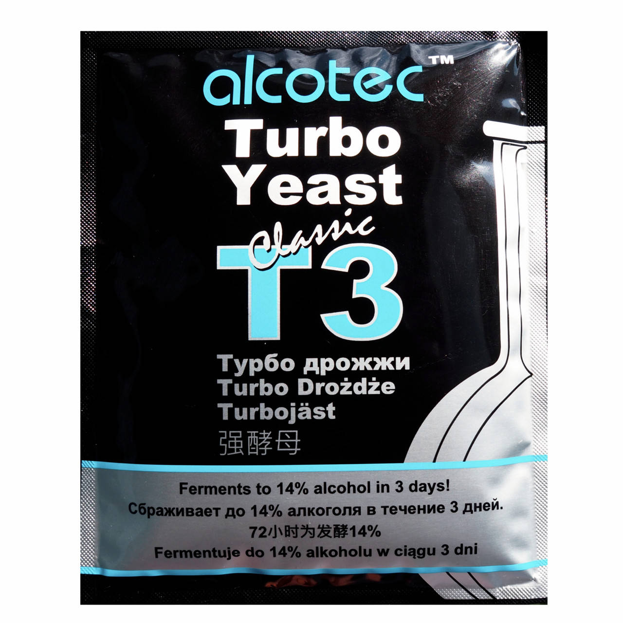 

Сухие турбо дрожжи Alcotec Classic T3 120 г