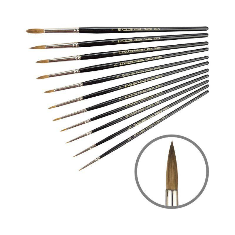 

Колонок круглый, Classic 3007R, №3, к.р. кисть KOLOS