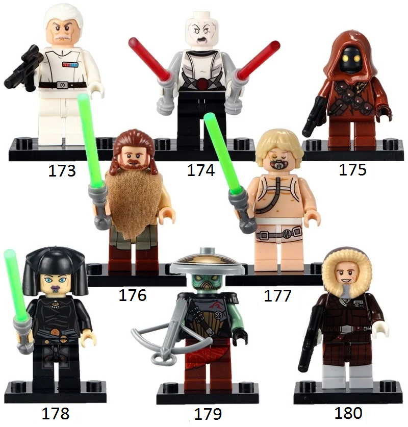 

Фигурки Star Wars звездные войны Люк Скайуокер Квай-Гон Джинн Асажж Вентресс Хан Соло Эмбо Джава