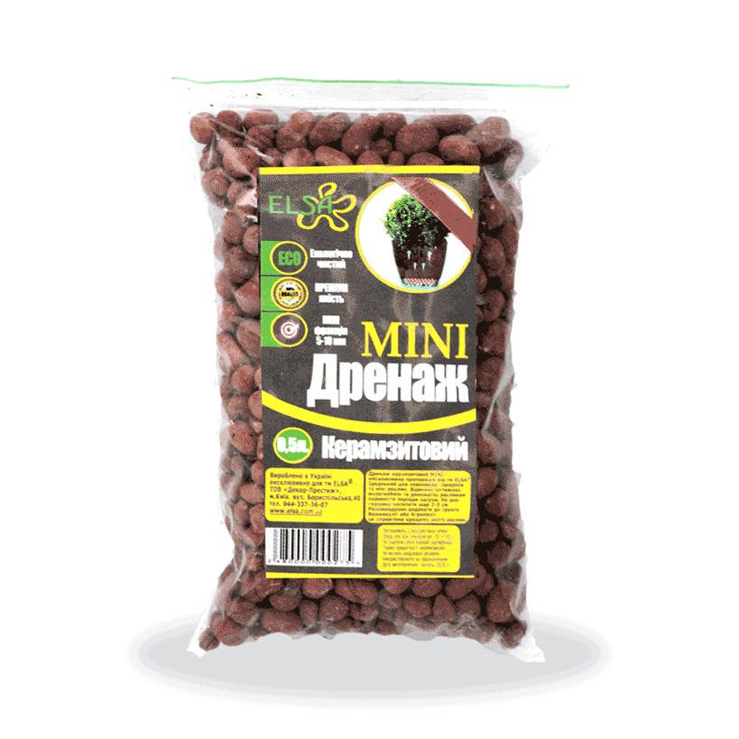 

Дренаж керамзитовый мини Elsa 0.5 л (drenag-mini-0.5l)