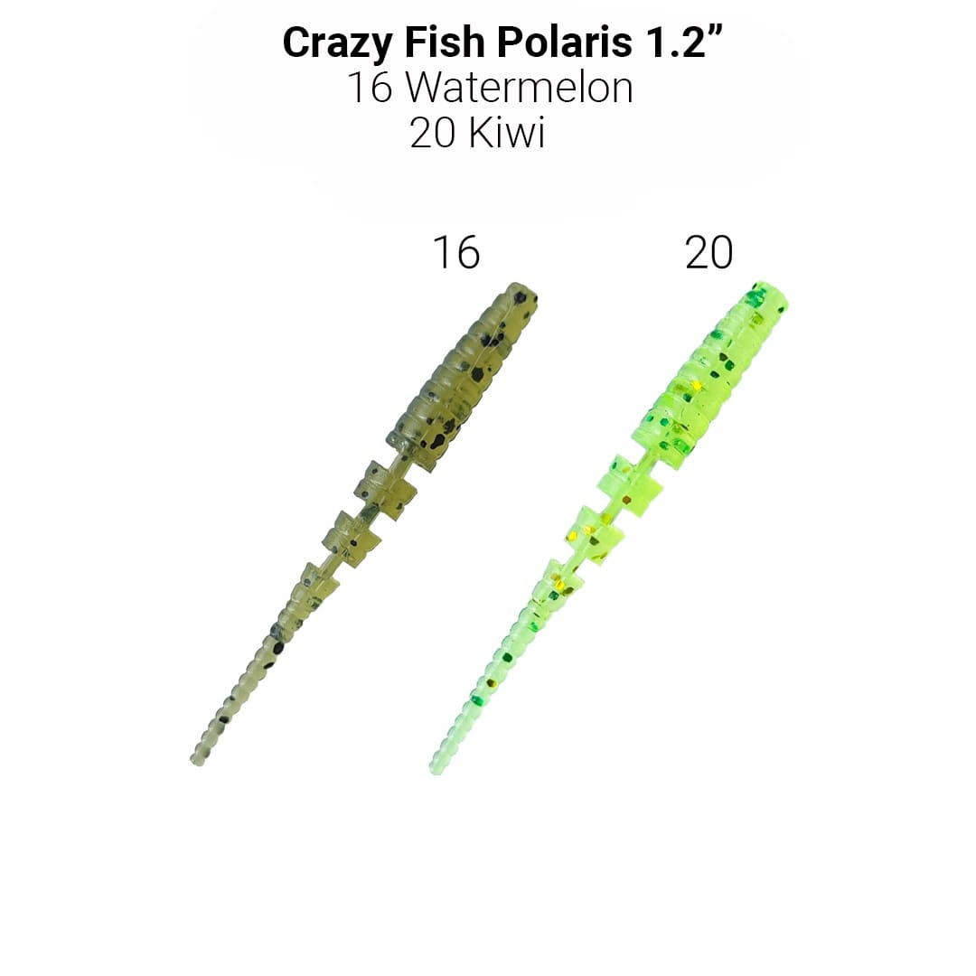 

Съедобный силикон Crazy Fish Polaris 1.2" 61-30-16/20-5 чеснок