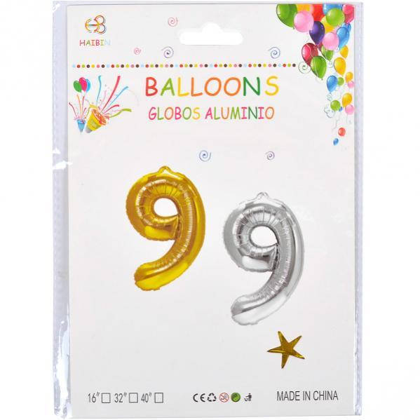 

Фольгированная цифра Китай 40 см 9 СЕРЕБРО