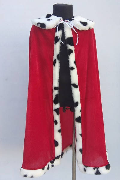 

Плащ, мантия Короля, Королевы, Царя для детей (велюровый)