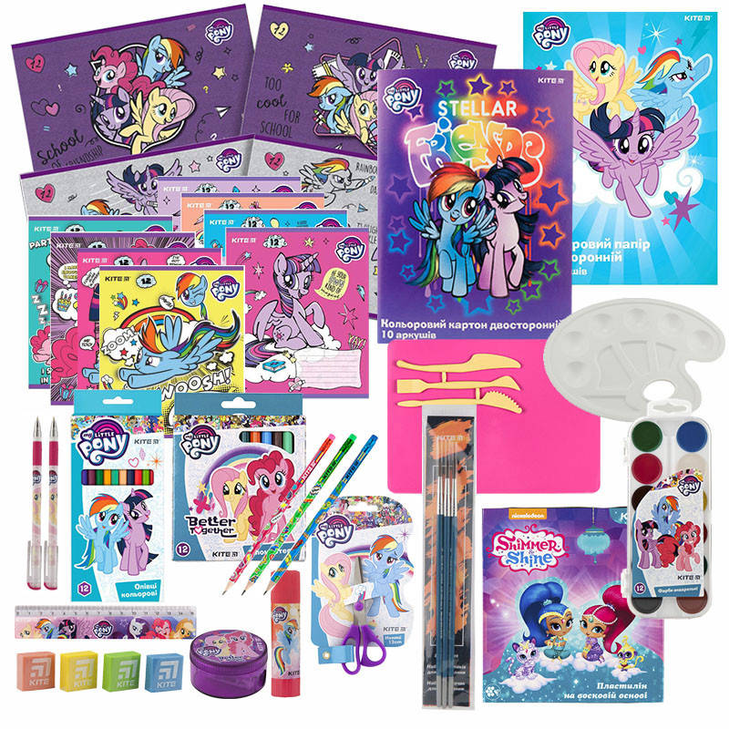 

Набор канцтоваров 27 предм. My Little Pony KITE LP20-000