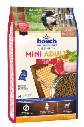 

Bosch Adult Mini Lamb & Rice 3кг-корм для собак мелких пород с ягненком