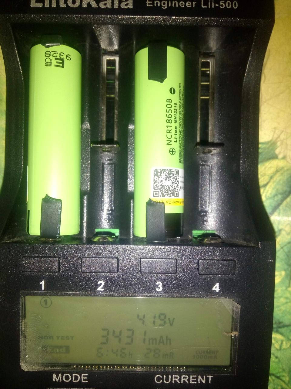 

Аккумулятор 18650 с клемами Liitokala NCR18650B 3400mA/h новый Оригинал