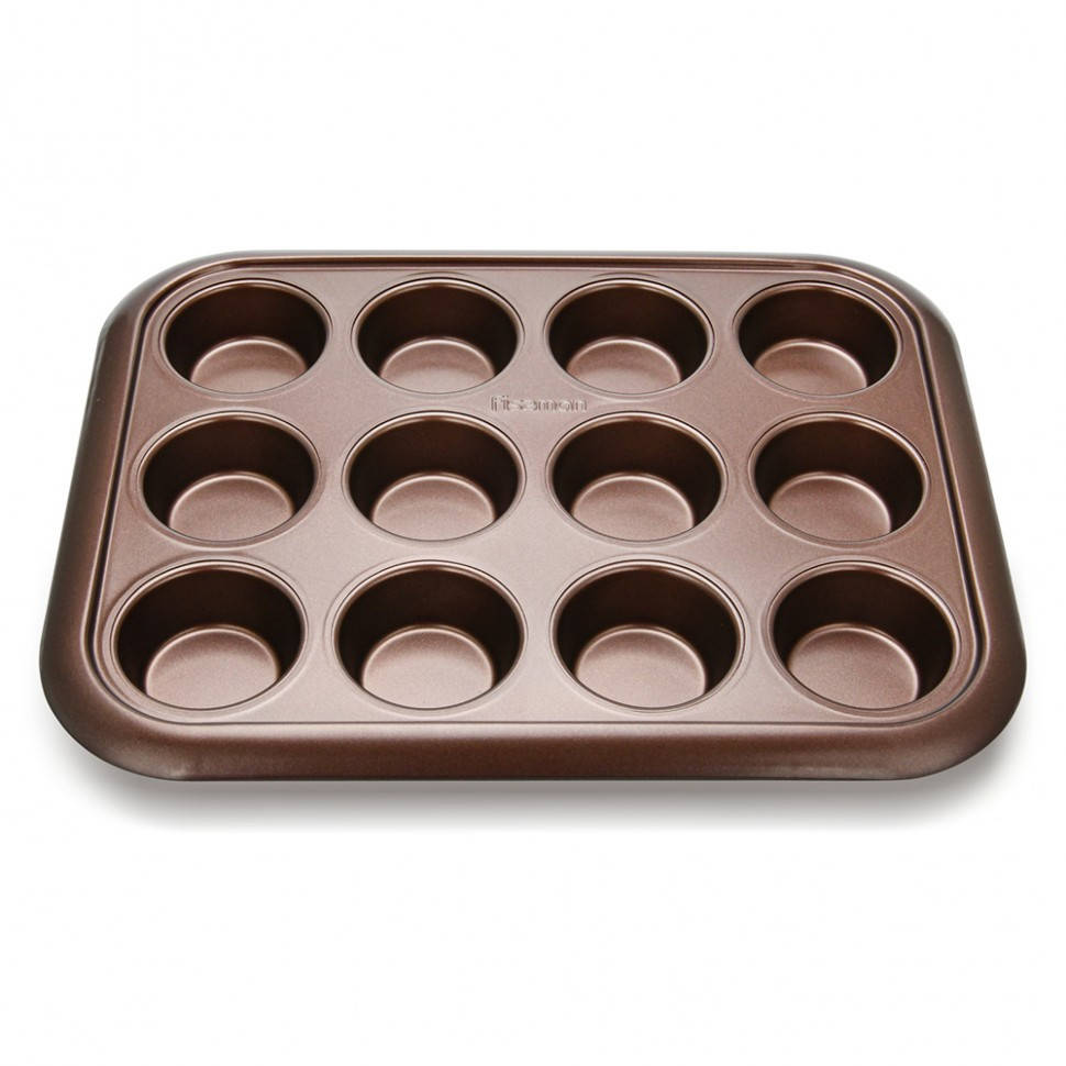 

Форма для кексов Fissman 12 шт 38х29х3,5 см (5650), Коричневый