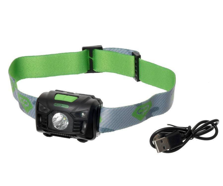 

Фонарь налобный сенсорный Carp Pro Diamond WR Motion Sensor Headtorch белый/красный свет, Черный