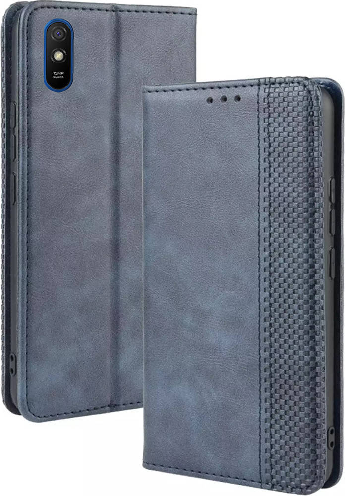 

Чехол книжка RetroLine Xiaomi Redmi 9A (Сяоми Ксиаоми Редми 9А), Синий