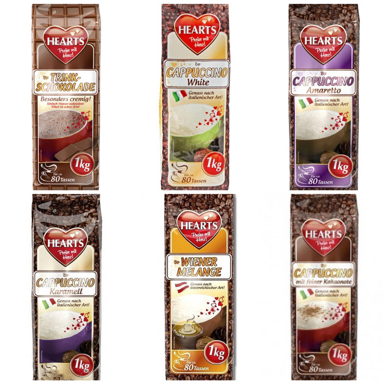 

Капучино HEARTS (в ассортименте) 1кг