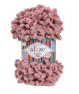 

Пряжа Puffy Fine Alize-295, Розовый
