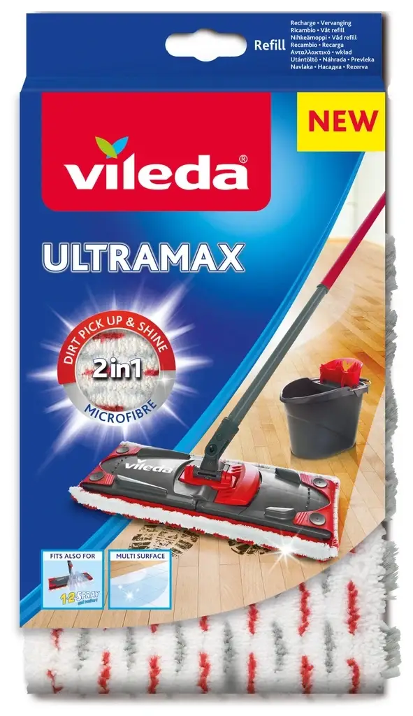 

Насадка для швабры Vileda UltraMax Box , UltraMat, Spray, Красный