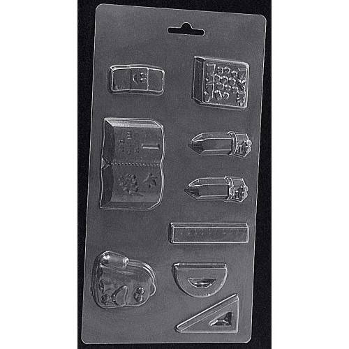 

Пластиковая форма для шоколада Школьный набор