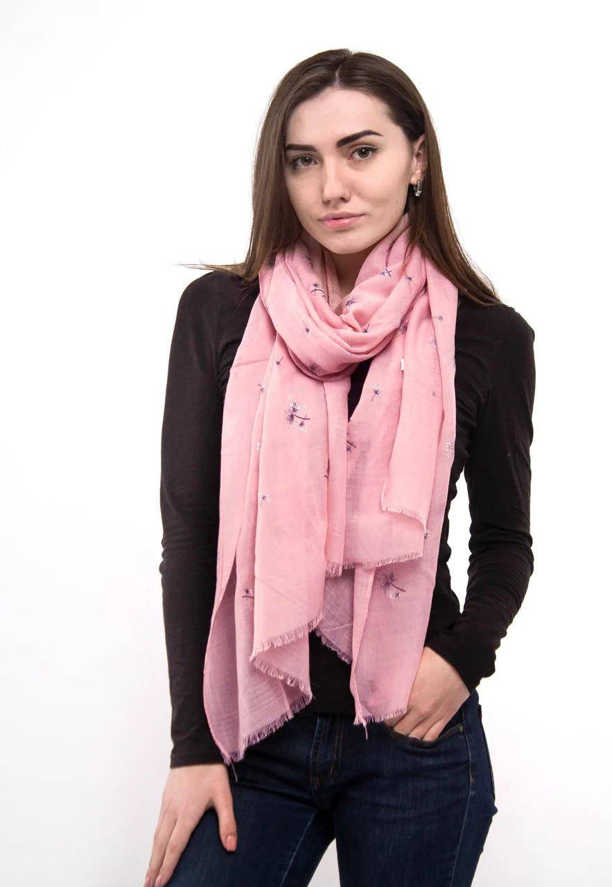 

Шарф женский тонкий Астро, вискоза/напыление, Персиковый