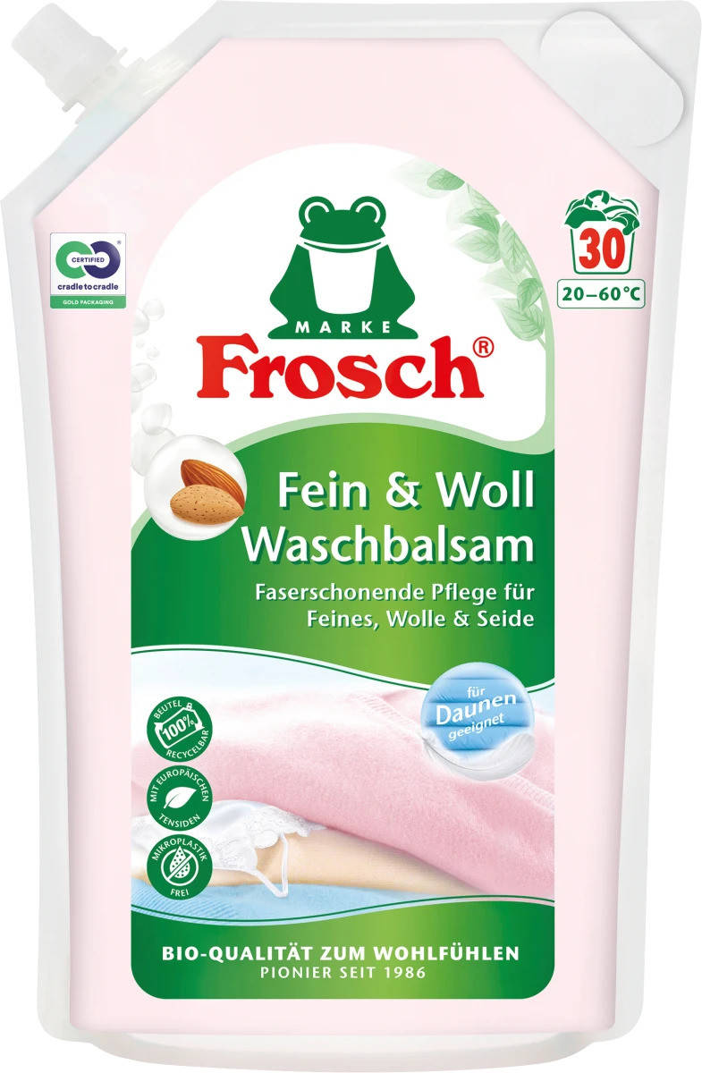 

Гель для стирки деликатного и шерсти Frosch, 30 Wl (Германия)
