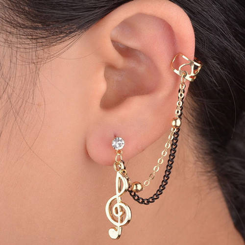 

Кафф "Музыка. Скрипичный ключ". С проколом. Ручная работа