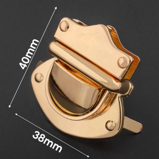 

Клавишный замок 38*40 мм золото