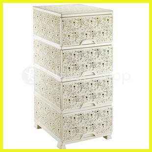 

Комод ажурный Elif кремовый