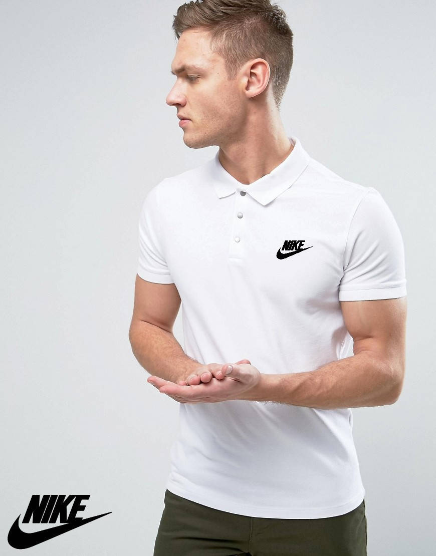 

Футболка Поло Nike | Белая тенниска Найк