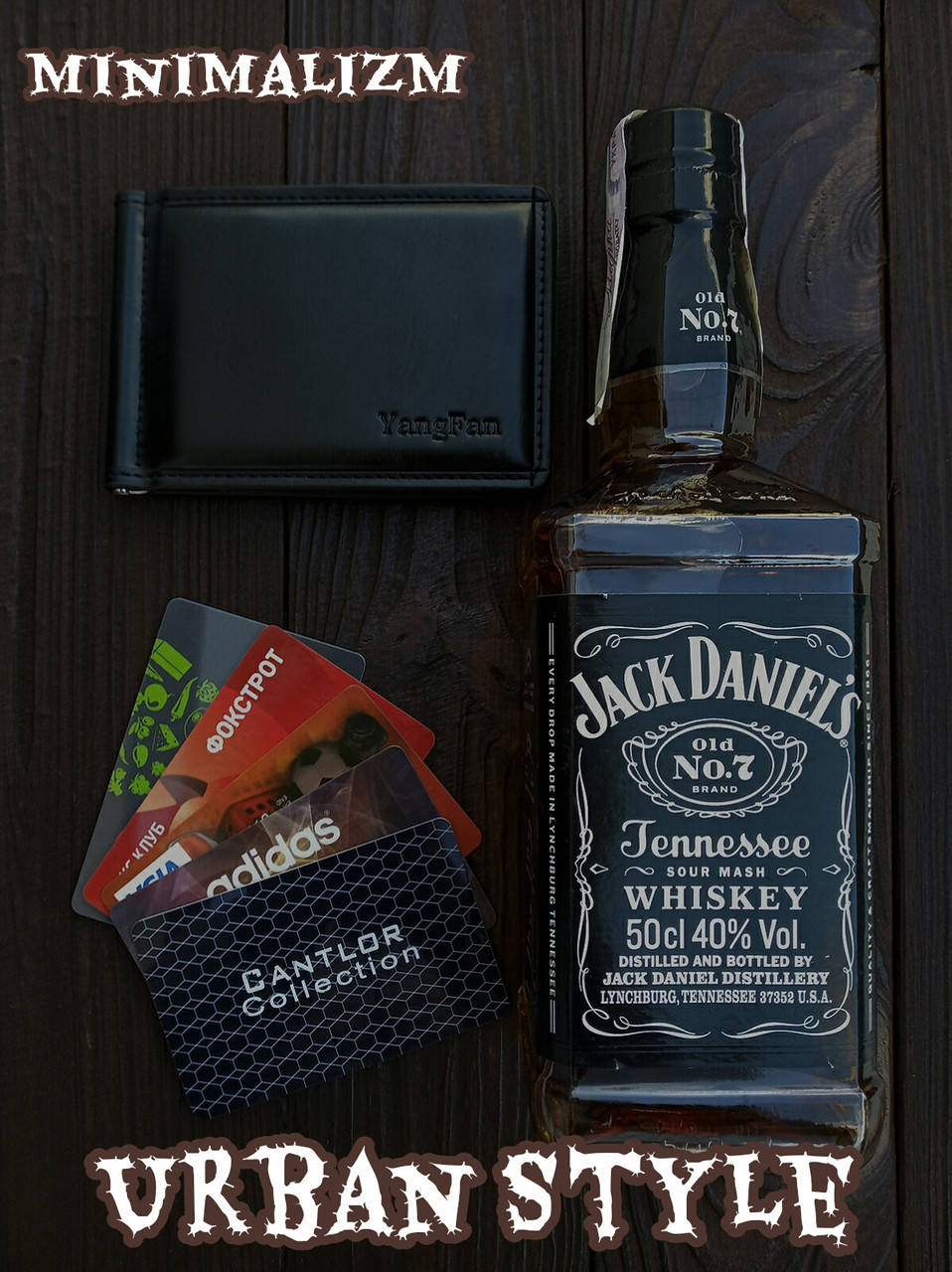 

Мужской кожаный шкіряний кошелек портмоне клипса зажим для денег черный 7.5 * 11.5 см