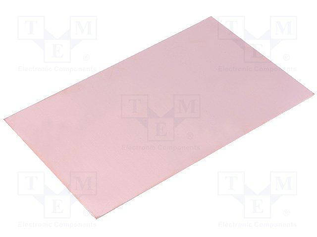 

LAM100X160ED1.2 Laminate; FR4; 1.2mm; L:160mm; W:100mm; Coating: copper