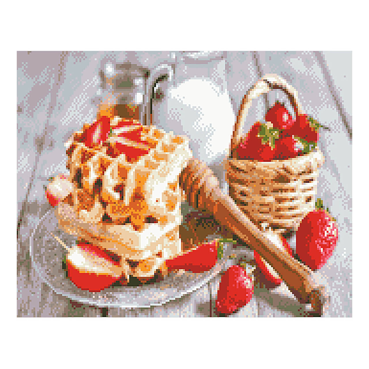 

Алмазная мозаика (круглые стразы, на подрамнике) FA11752 «Венские вафли», 40х50 см