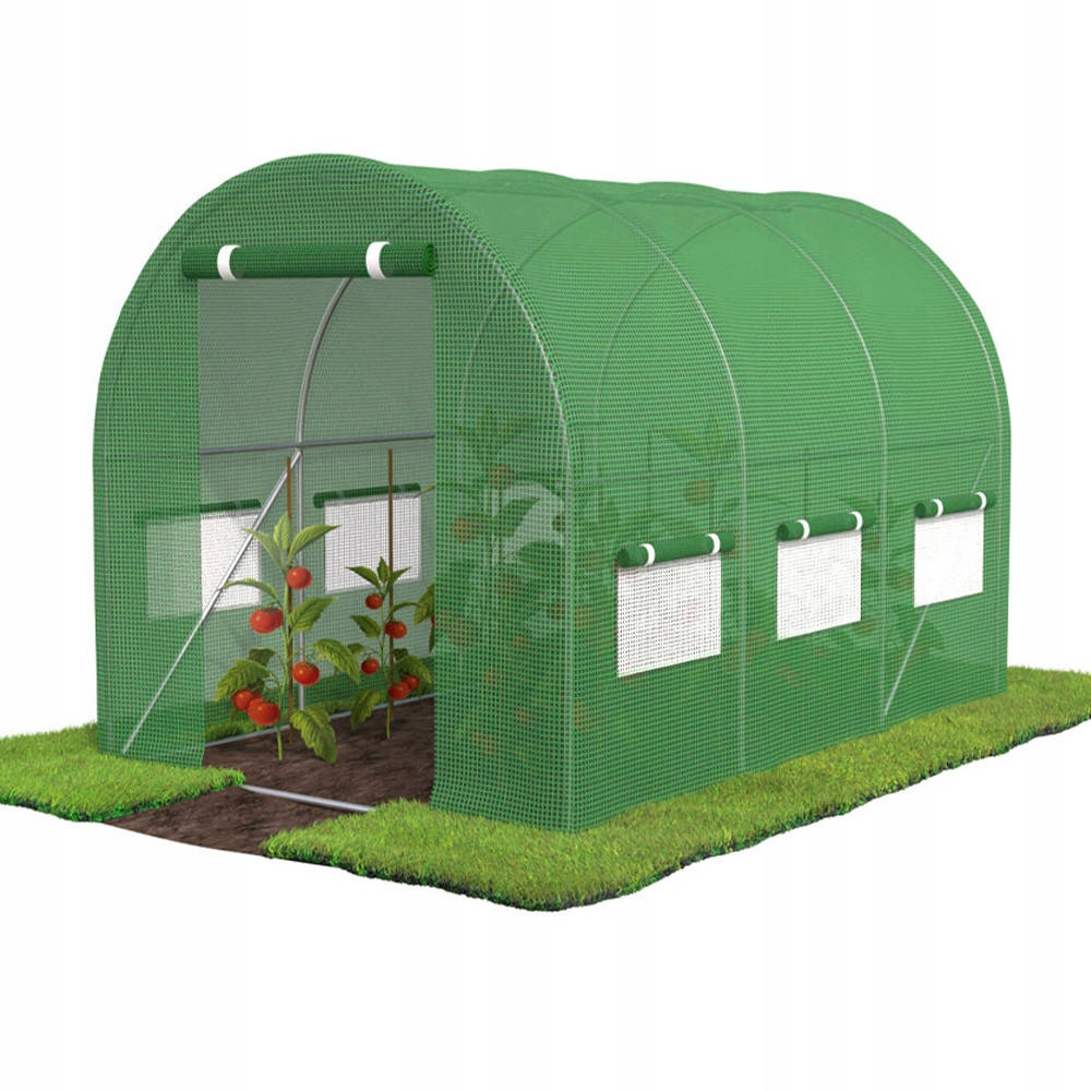 

Теплица парник Malatec 4x2,5m 10м² (9484), Зелёный