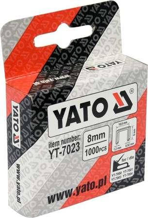 

Скоби до степлера YATO : h= 8 мм, b= 10.6 мм, t= 1.2 мм, уп. 1000 шт. [50/200] YT-7023
