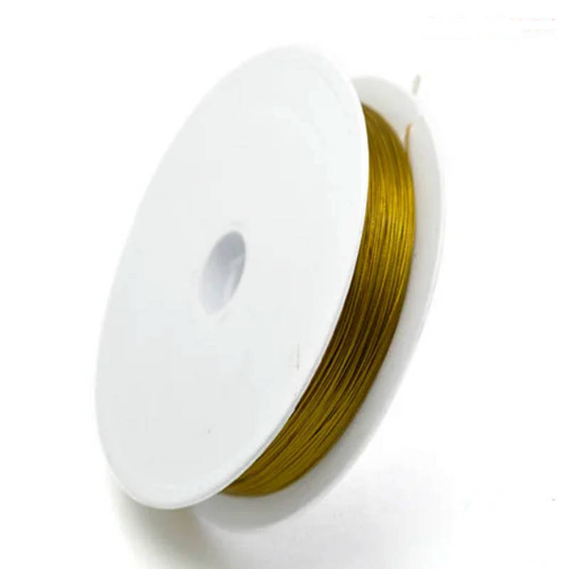 

Ювелирный тросик струна ланка Бронза 100 м d 0,45 мм, Зелёный