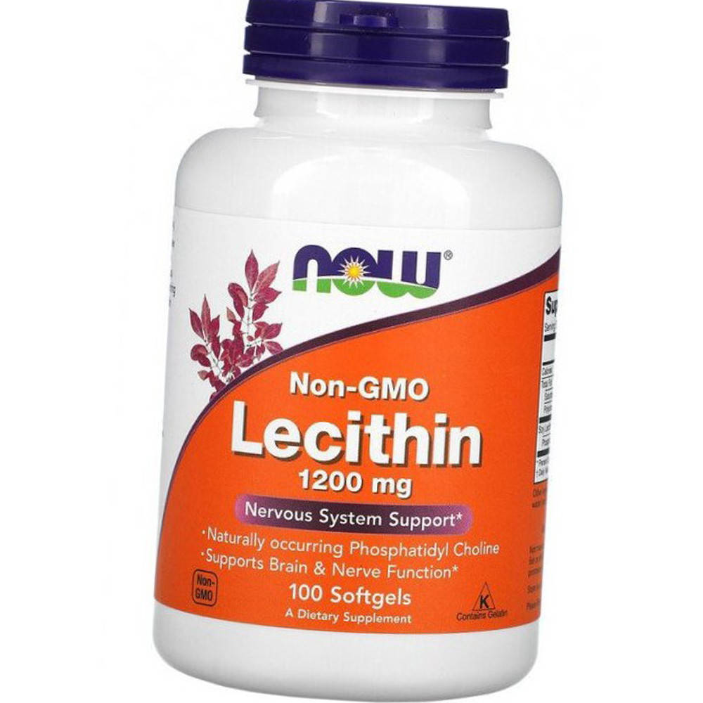 

Лецитин Now Lecithin 1200 mg 100 гел капс