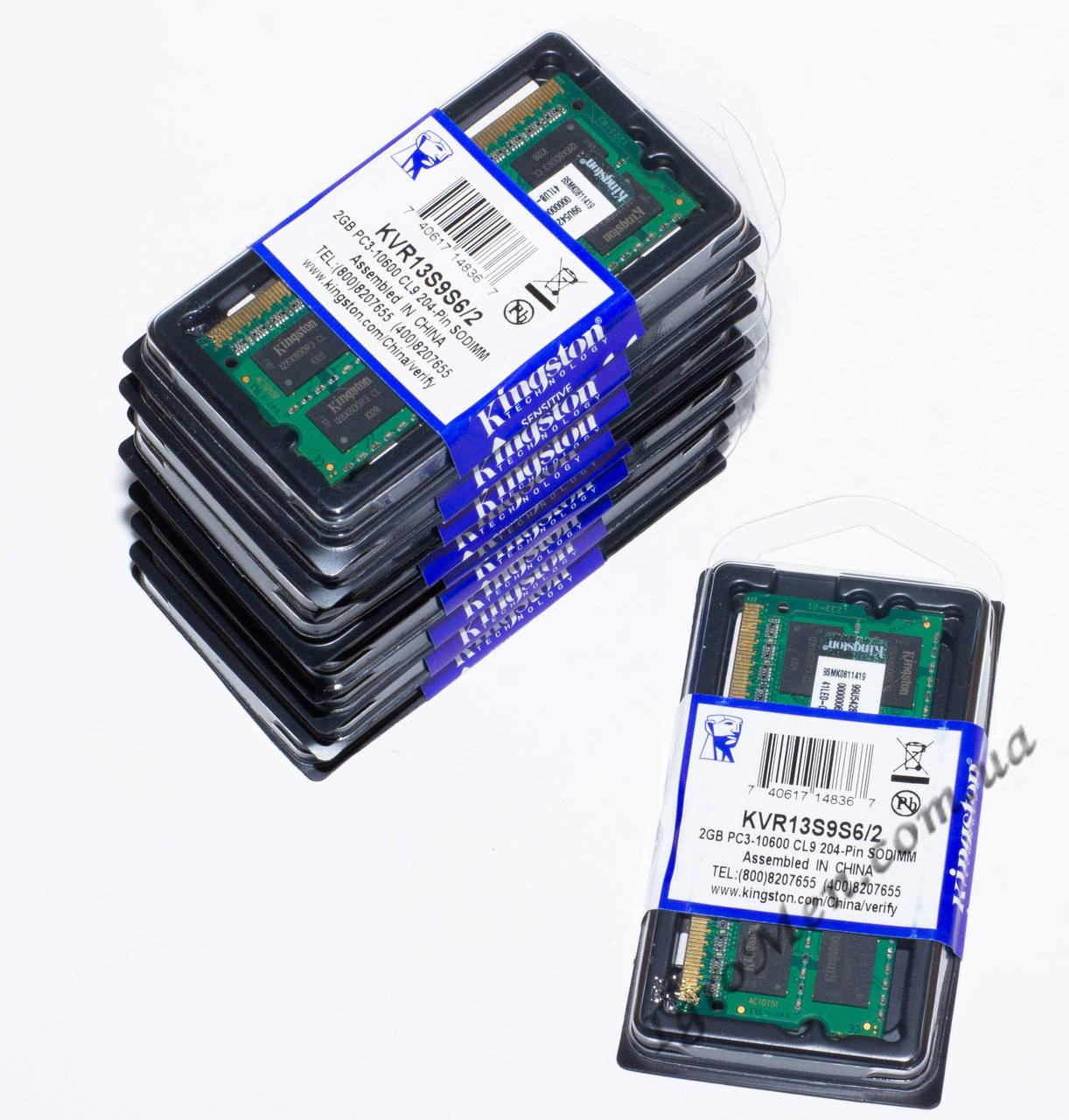

Kingston DDR3 SO DIMM 2 Gb 1333 MHz для ноутбука Интел+АМД (KVR13S9S6/2)