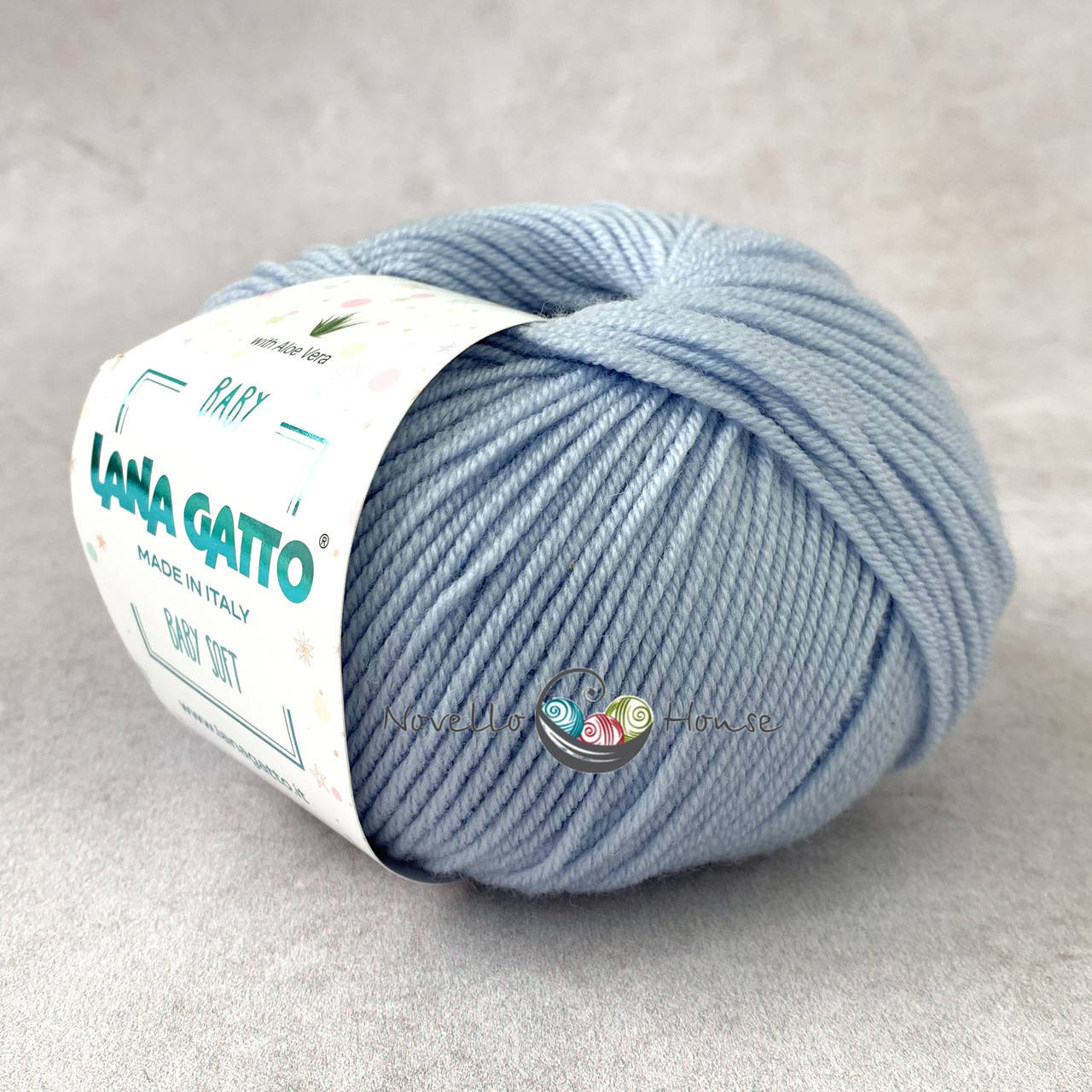 

Lana Gatto Baby Soft (Лана Гатто Беби Софт) № 12260 голубой (Пряжа меринос, нитки для вязания)