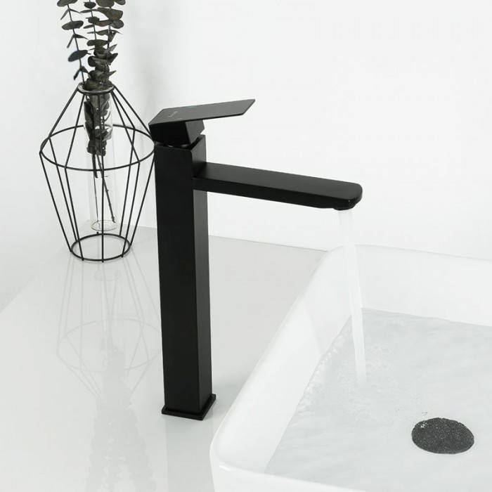 

Смеситель для раковины Frap F10802-62 высокий, Черный