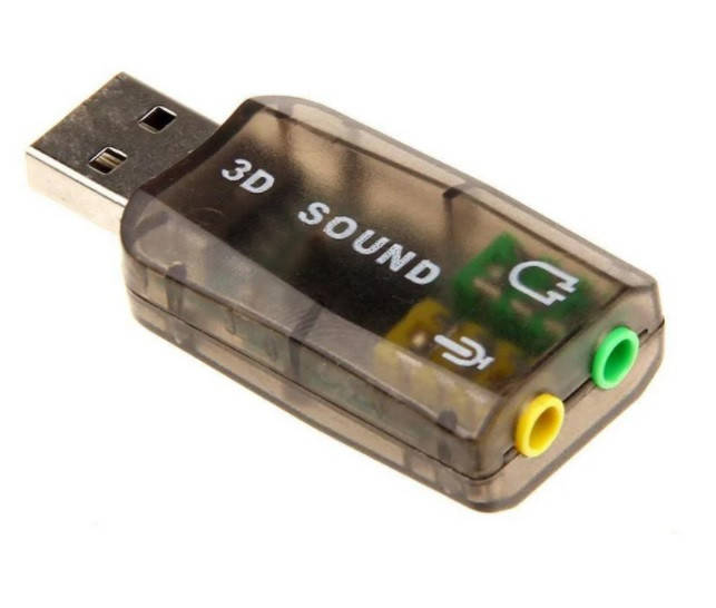 

USB Звуковая карта, 5.1 3D sound