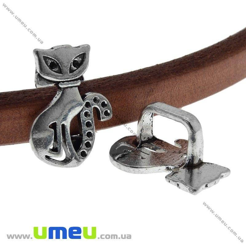 

Бусина Regaliz (Licorice) мет. Кот, 22х16 мм, Античное серебро, 1 шт (BUS-010287)
