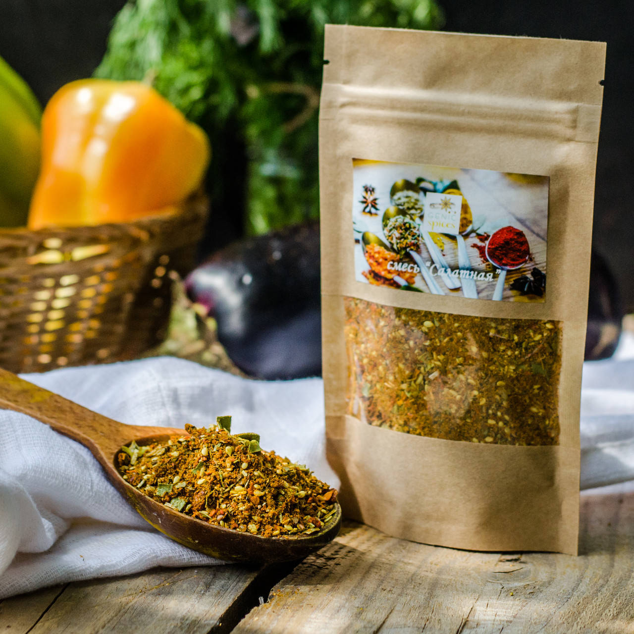

Смесь Салатная с шафраном и кунжутом 50 грамм
