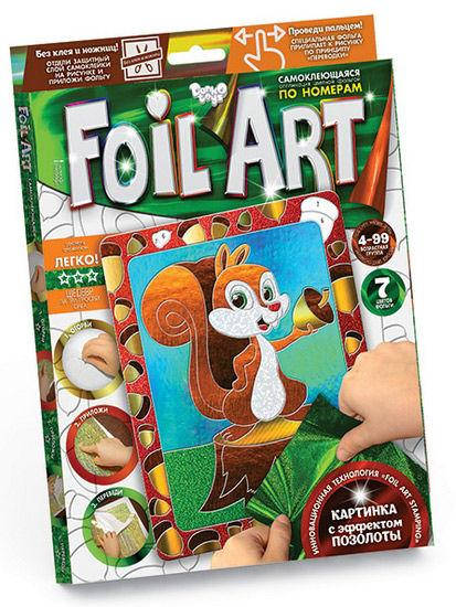 

Набор для творчества DankoToys DT FAR-01-06 Аппликация Foil Art Картина фольгой