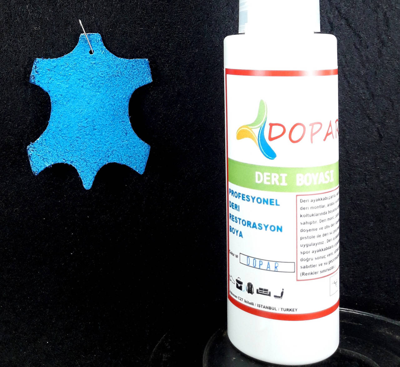 

Краска для замши, велюра, нубука, кожи цв. Голубой