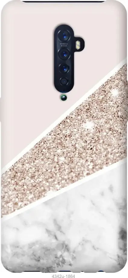 

Чехол для Oppo Reno 2 с картинкой Чехлы для оппо рено 2 с принтом Пастельный мрамор, Серый