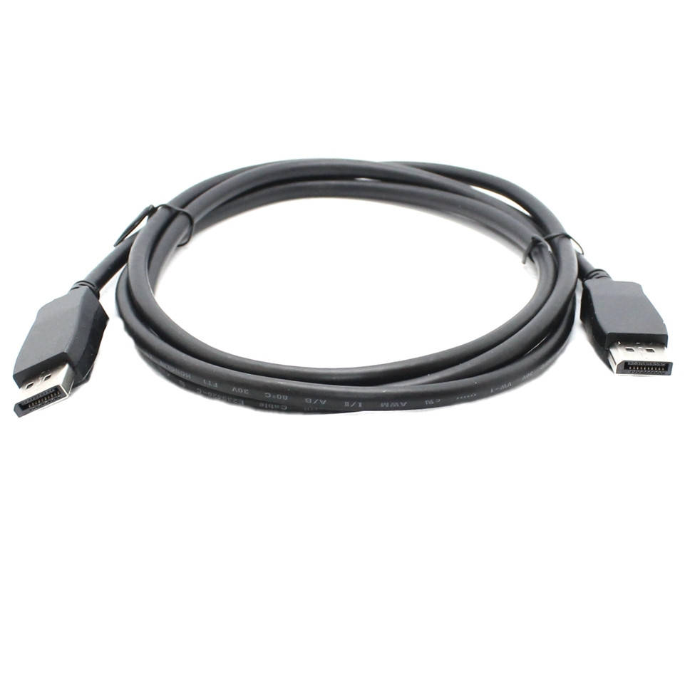 

Мультимедийный кабель DisplayPort 1.8 метра M/M DP v1.3 Шнур для монитора Дисплей порт, Черный