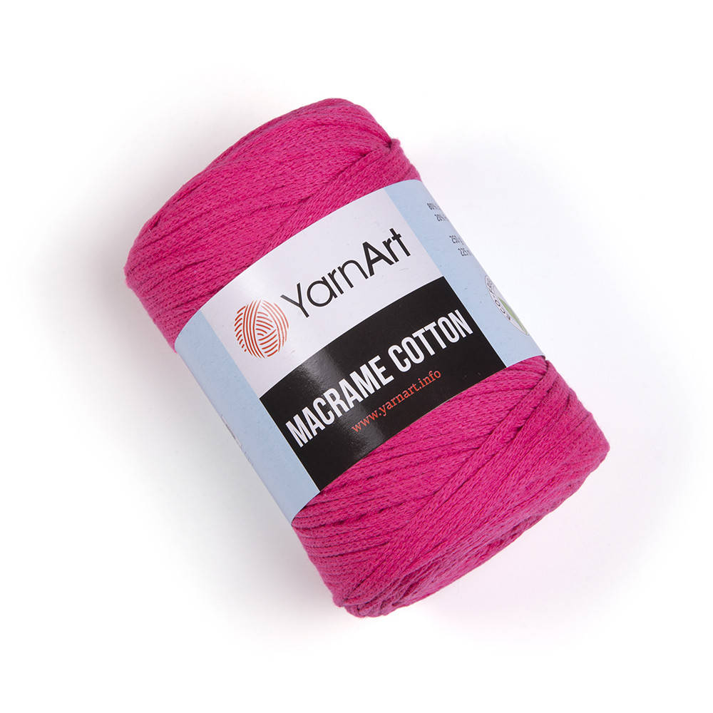 

Yarnart Macrame Cotton № 803 ярко-малиновый (Пряжа, нитки для вязания макраме)