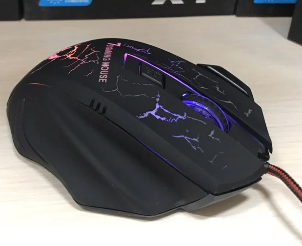 

Мышка игровая геймерская проводная оптическая с подсветкой Gaming Mouse X7, Черный