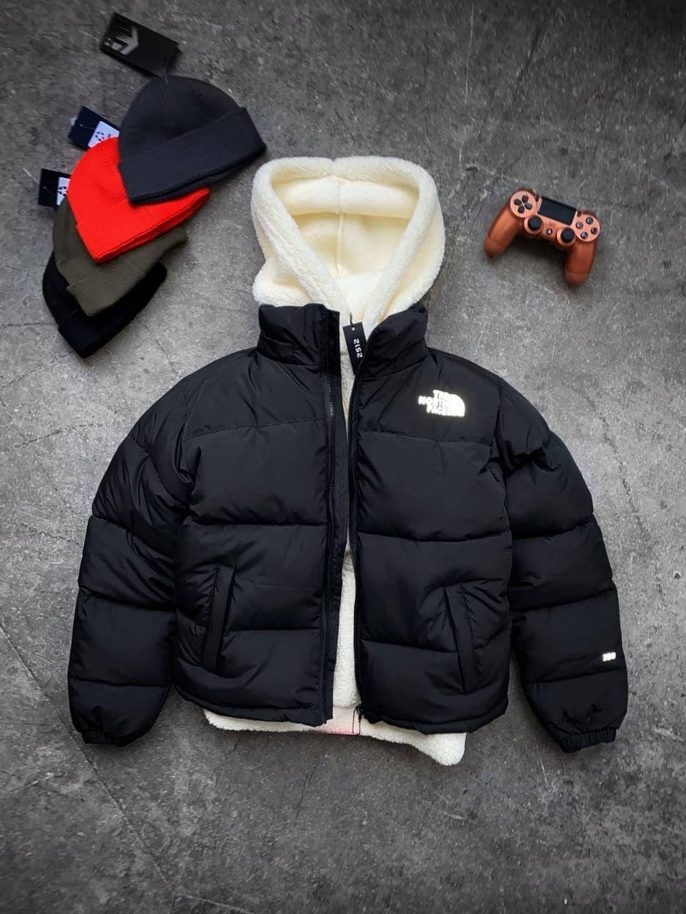 

Мужская женская зимняя куртка пуховик The North Face оверсайз до -30*С ТНФ унисекс черная