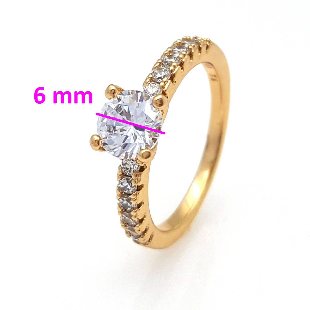 

Кольцо Дорожка с камнями, p. 19,5, медицинское золото Xuping, 18К