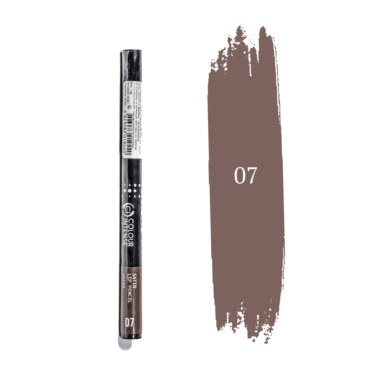 

Карандаш для губ механический Colour Intense Satin Lip Pencil № 07 Cocoa Розово-коричневый