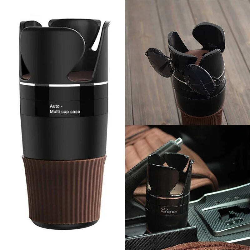 

Автомобильный держатель-подставка 5в1 Auto-Multi Cup Case для стаканов и мелочей